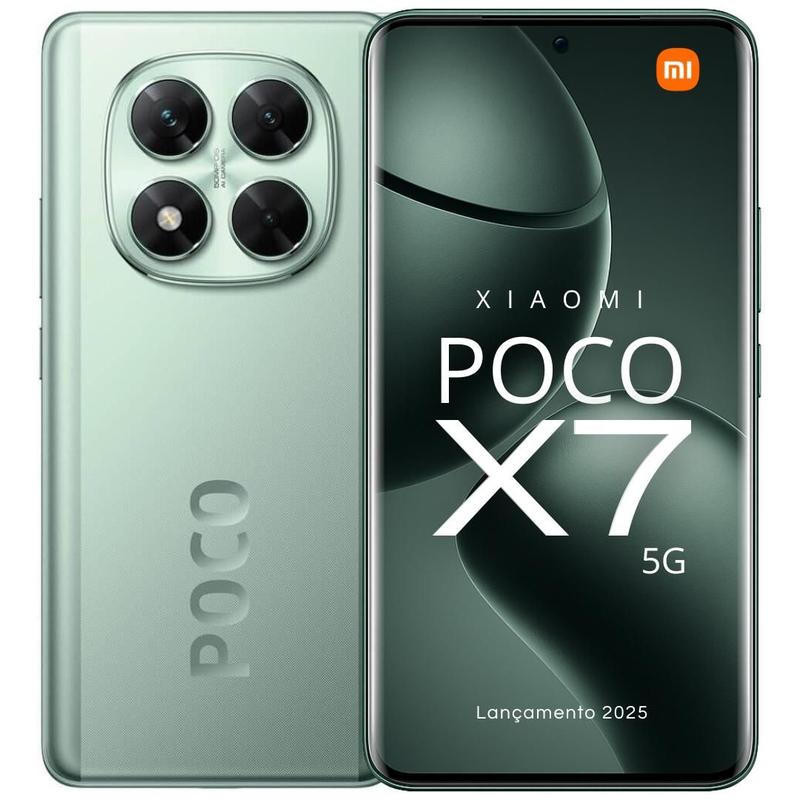 Smartphone Xiaomi POCO X7 5G 512GB / 256GB NFC tela Amoled 120 Hz Câmera tripla 4K 50MP OIS Desempenho Performance e Design Premium IP68